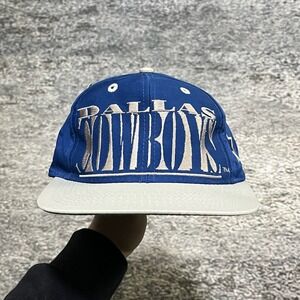 NEW Vintage Dallas Cowboys Logo7 Snapback Hat NFL Embroidered Logo Blue Gray